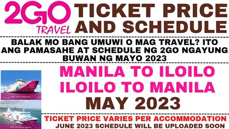2go manila to iloilo price|2GO Travel — 2GO Travel is one of the largest, premier land/sea .